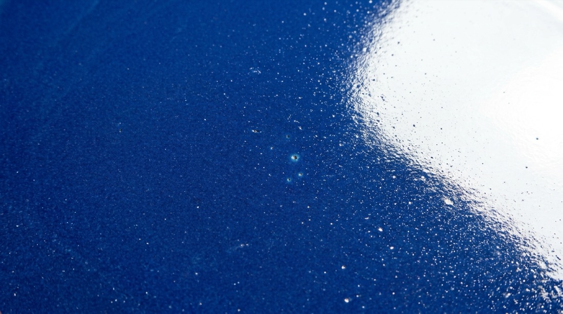 Textura de acero esmaltado azul